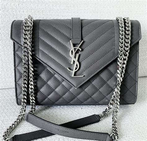 ysl gray purse|ysl black and white bag.